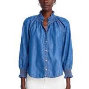 Veronica Beard Blue Blouse